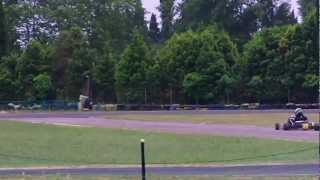 In the middle of the race 